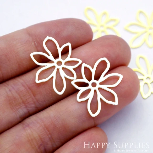Stainless Steel Jewelry Charms, Flower Geometric Stainless Steel Earring Charms, Stainless Steel Silver Jewelry Pendants, Stainless Steel Silver Jewelry Findings, Stainless Steel Pendants Jewelry Wholesale (D1947)