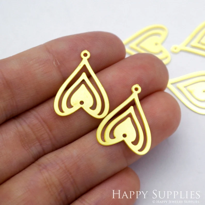 Stainless Steel Jewelry Charms, Love Geometric Stainless Steel Earring Charms, Stainless Steel Silver Jewelry Pendants, Stainless Steel Silver Jewelry Findings, Stainless Steel Pendants Jewelry Wholesale (D1956)