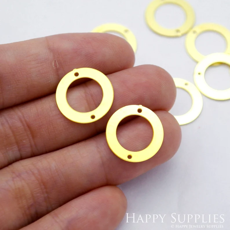 Stainless Steel Jewelry Charms, Circle Geometric Stainless Steel Earring Charms, Stainless Steel Silver Jewelry Pendants, Stainless Steel Silver Jewelry Findings, Stainless Steel Pendants Jewelry Wholesale (D1960)
