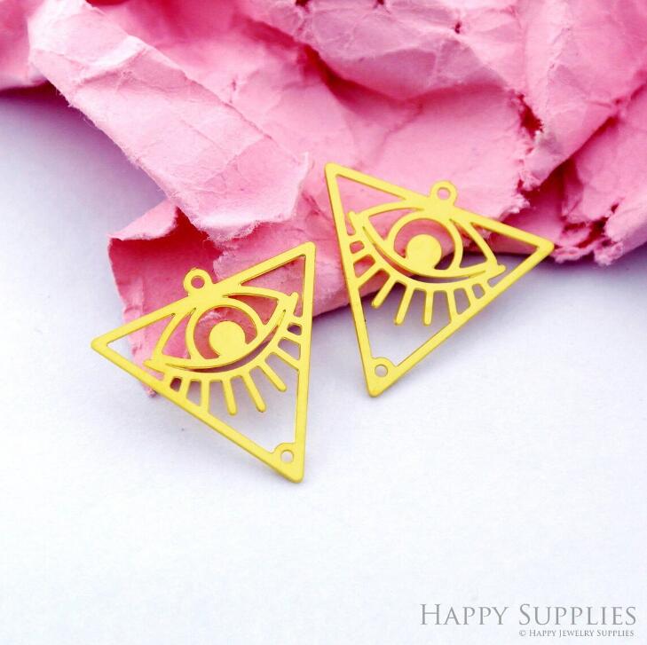 Stainless Steel Jewelry Charms, Triangle Stainless Steel Earring Charms, Stainless Steel Silver Jewelry Pendants, Stainless Steel Silver Jewelry Findings, Stainless Steel Pendants Jewelry Wholesale (D2171)