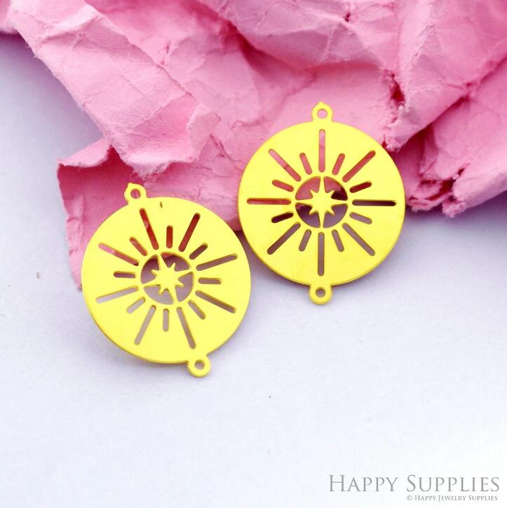 Stainless Steel Jewelry Charms, Star Stainless Steel Earring Charms, Stainless Steel Silver Jewelry Pendants, Stainless Steel Silver Jewelry Findings, Stainless Steel Pendants Jewelry Wholesale (D2168)