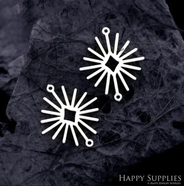 Stainless Steel Jewelry Charms, Star Stainless Steel Earring Charms, Stainless Steel Silver Jewelry Pendants, Stainless Steel Silver Jewelry Findings, Stainless Steel Pendants Jewelry Wholesale (D2017)