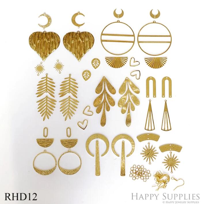 42pcs(1set) Bulk Charms Raw Brass Earring Charm, Brass Jewelry Charms, Eyes Raw Brass Earring Charms, Brass Jewelry Pendants, Raw Brass Jewelry Findings, Brass Pendants Jewelry Wholesale (RHD012)