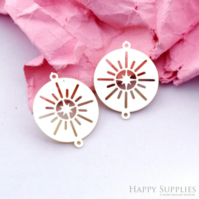 Stainless Steel Jewelry Charms, Star Stainless Steel Earring Charms, Stainless Steel Silver Jewelry Pendants, Stainless Steel Silver Jewelry Findings, Stainless Steel Pendants Jewelry Wholesale (D2168)