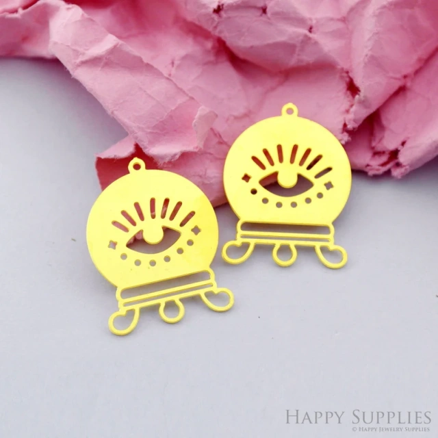 Stainless Steel Jewelry Charms, Eye Stainless Steel Earring Charms, Stainless Steel Silver Jewelry Pendants, Stainless Steel Silver Jewelry Findings, Stainless Steel Pendants Jewelry Wholesale (D2167)