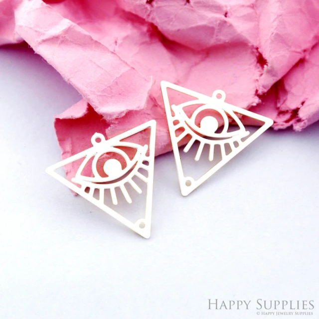 Stainless Steel Jewelry Charms, Triangle Stainless Steel Earring Charms, Stainless Steel Silver Jewelry Pendants, Stainless Steel Silver Jewelry Findings, Stainless Steel Pendants Jewelry Wholesale (D2171)
