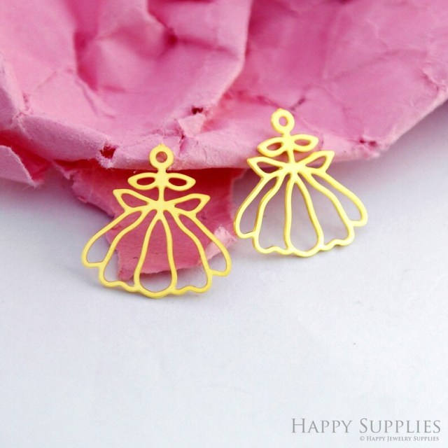Stainless Steel Jewelry Charms, Flower Stainless Steel Earring Charms, Stainless Steel Silver Jewelry Pendants, Stainless Steel Silver Jewelry Findings, Stainless Steel Pendants Jewelry Wholesale (D2145)