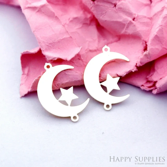 Stainless Steel Jewelry Charms, Star Stainless Steel Earring Charms, Stainless Steel Silver Jewelry Pendants, Stainless Steel Silver Jewelry Findings, Stainless Steel Pendants Jewelry Wholesale (D2163)
