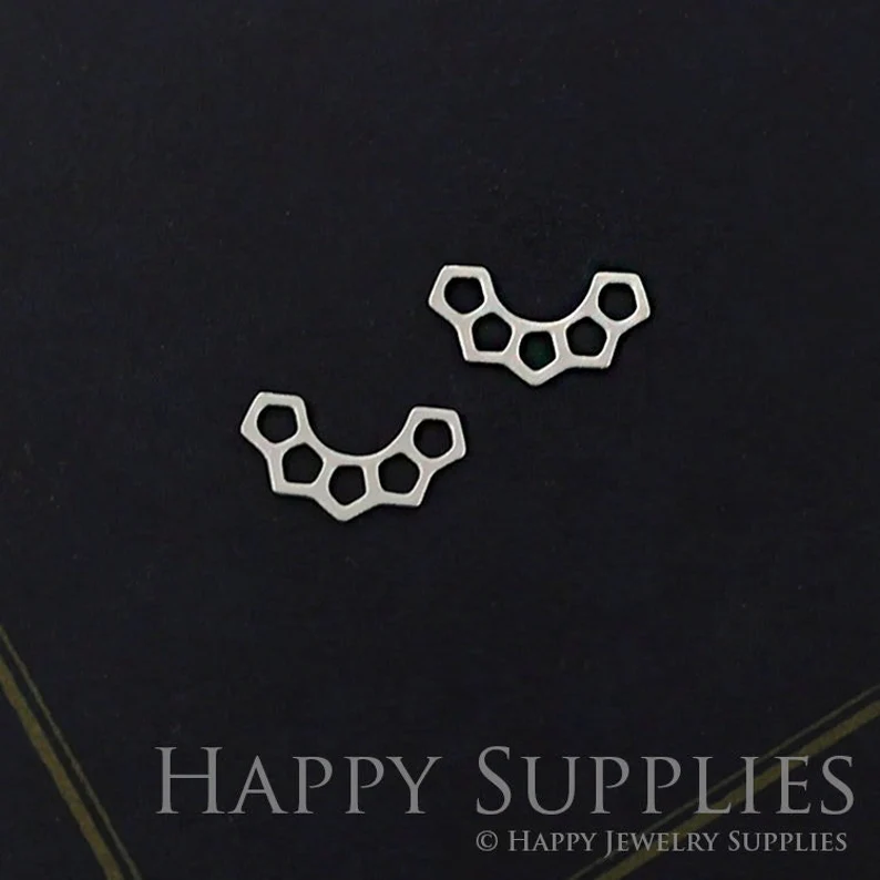Stainless Steel Jewelry Charms, Geometric Stainless Steel Earring Charms, Stainless Steel Silver Jewelry Pendants, Stainless Steel Silver Jewelry Findings, Stainless Steel Pendants Jewelry Wholesale (D651)