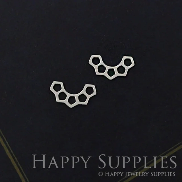 Stainless Steel Jewelry Charms, Geometric Stainless Steel Earring Charms, Stainless Steel Silver Jewelry Pendants, Stainless Steel Silver Jewelry Findings, Stainless Steel Pendants Jewelry Wholesale (D651)