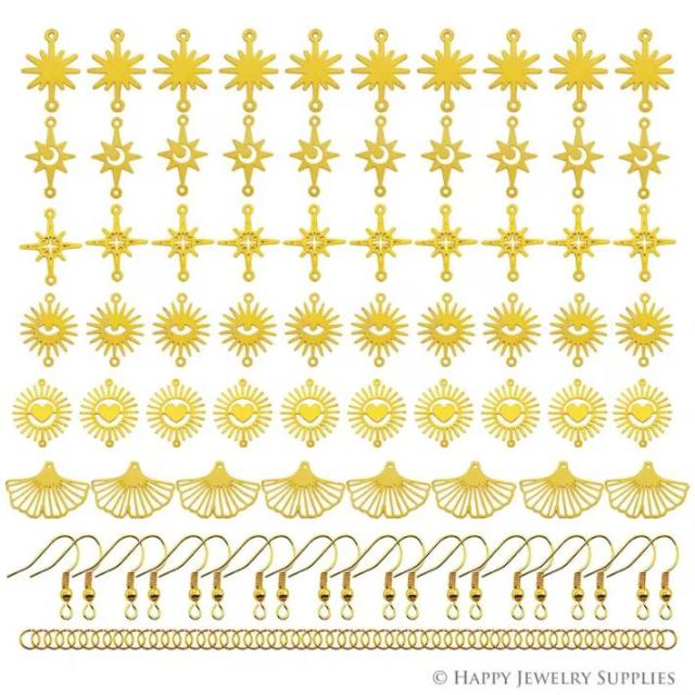 60pcs(1set) Bulk Charms Raw Brass Earring Charm, Brass Jewelry Charms, Eyes Raw Brass Earring Charms, Brass Jewelry Pendants, Raw Brass Jewelry Findings, Brass Pendants Jewelry Wholesale (RHD019-A)