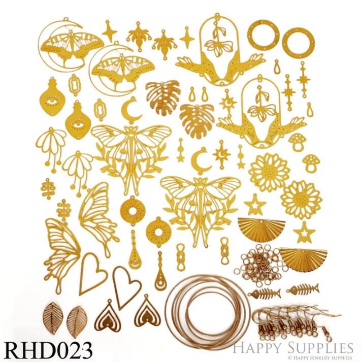66pcs(1set) Bulk Charms Raw Brass Earring Charm, Brass Jewelry Charms, Eyes Raw Brass Earring Charms, Brass Jewelry Pendants, Raw Brass Jewelry Findings, Brass Pendants Jewelry Wholesale (RHD023)