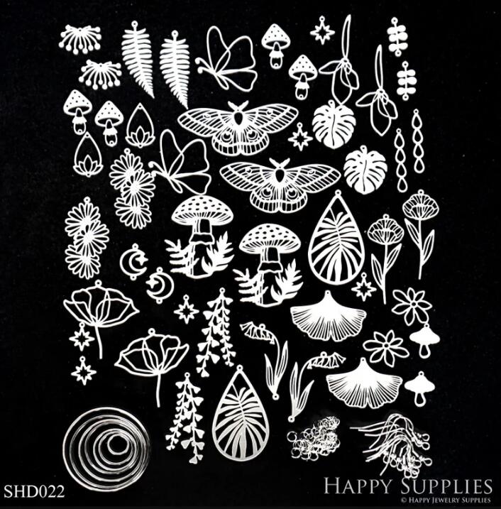 58pcs(1set) Bulk Charms, Raw Brass Earring Charm, Stainless Steel Earring Charms, Brass Jewelry Charms, Earring Charms, Earrings Findings, Brass Jewelry Pendants, Stainless Steel Jewelry Findings, Brass Pendants Jewelry Wholesale (SHD022)