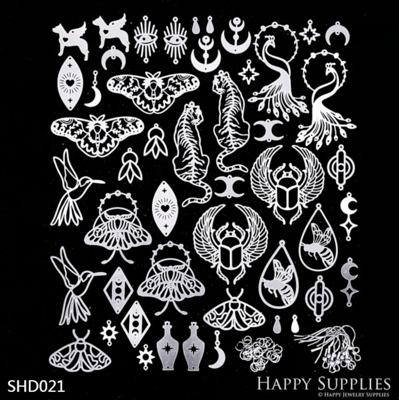 48pcs(1set) Bulk Charms, Raw Brass Earring Charm, Stainless Steel Earring Charms, Brass Jewelry Charms, Earring Charms, Earrings Findings, Brass Jewelry Pendants, Stainless Steel Jewelry Findings, Brass Pendants Jewelry Wholesale (SHD021)