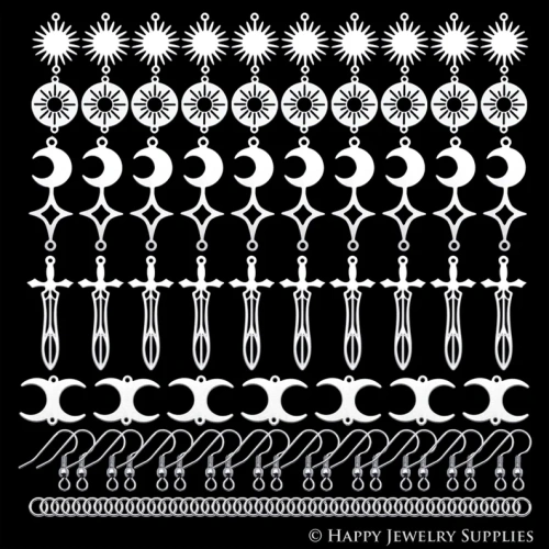 50pcs(1set) Bulk Charms, Raw Brass Earring Charm, Stainless Steel Earring Charms, Brass Jewelry Charms, Earring Charms, Earrings Findings, Brass Jewelry Pendants, Stainless Steel Jewelry Findings, Brass Pendants Jewelry Wholesale (SHD019-E)