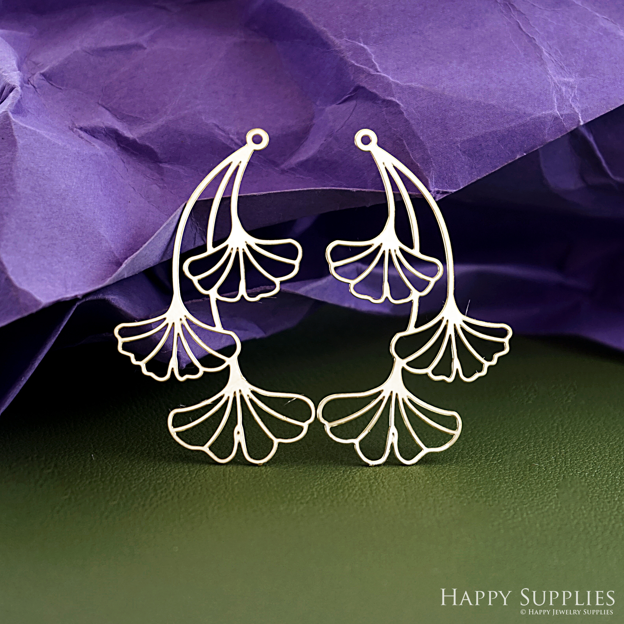 Stainless Steel Jewelry Charms, Raw Brass Charms, Ginkgo Leaf Charms, Earrings Findings, Stainless Steel Silver Jewelry Pendants, Brass Jewelry Findings, Stainless Steel Pendants Jewelry Wholesale (D2936)