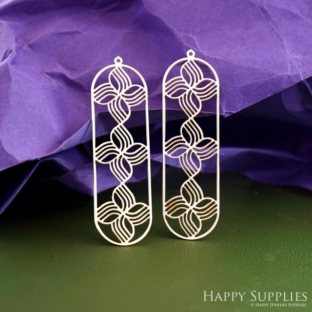 Stainless Steel Jewelry Charms, Raw Brass Charms, Flower Charms, Earrings Findings, Stainless Steel Silver Jewelry Pendants, Brass Jewelry Findings, Stainless Steel Pendants Jewelry Wholesale (D2941)