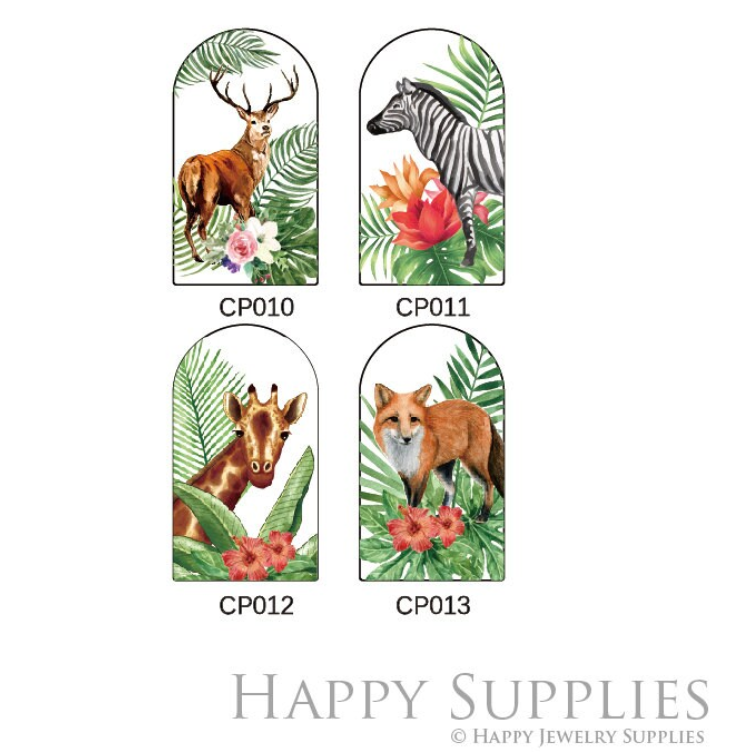 Animal Acrylic Pendant Making Jewelry Findings Bead Laser Cut Charms For DIY Necklace Earrings (CP010)