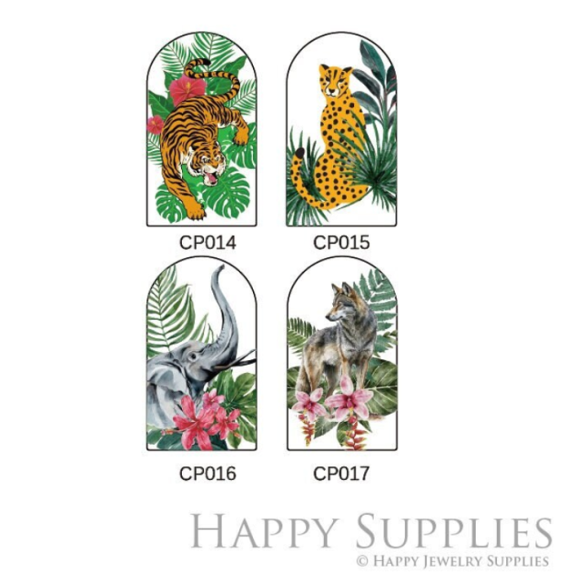 Animal Acrylic Pendant Making Jewelry Findings Bead Laser Cut Charms For DIY Necklace Earrings (CP014)