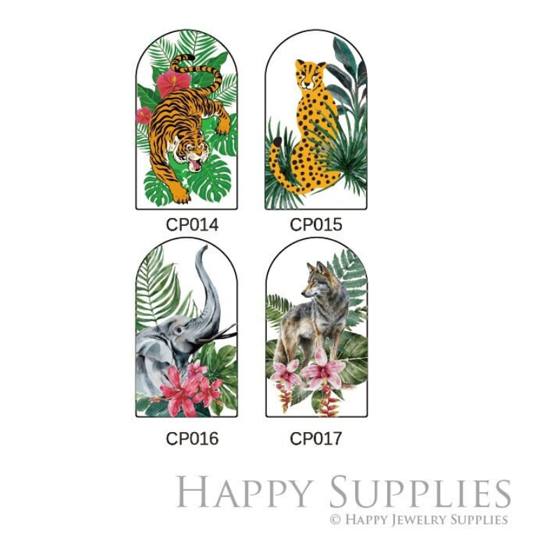 Animal Acrylic Pendant Making Jewelry Findings Bead Laser Cut Charms For DIY Necklace Earrings (CP014)
