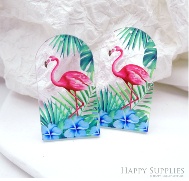 Animal Acrylic Pendant Making Jewelry Findings Bead Laser Cut Charms For DIY Necklace Earrings (CP009)