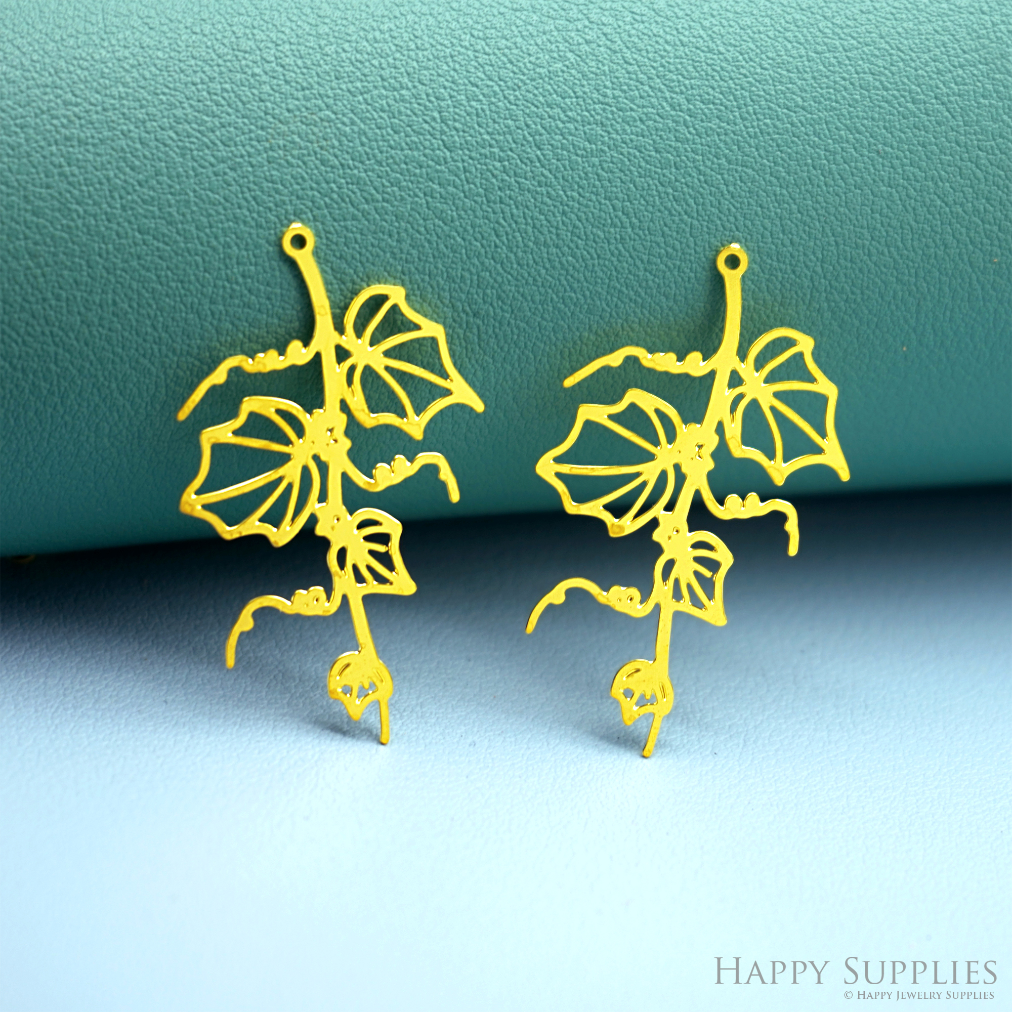 2pcs Stainless Steel Jewelry Charms, Raw Brass Charms, Flower Charms, Earrings Findings, Stainless Steel Silver Jewelry Pendants, Brass Jewelry Findings, Stainless Steel Pendants Jewelry Wholesale (D2961)