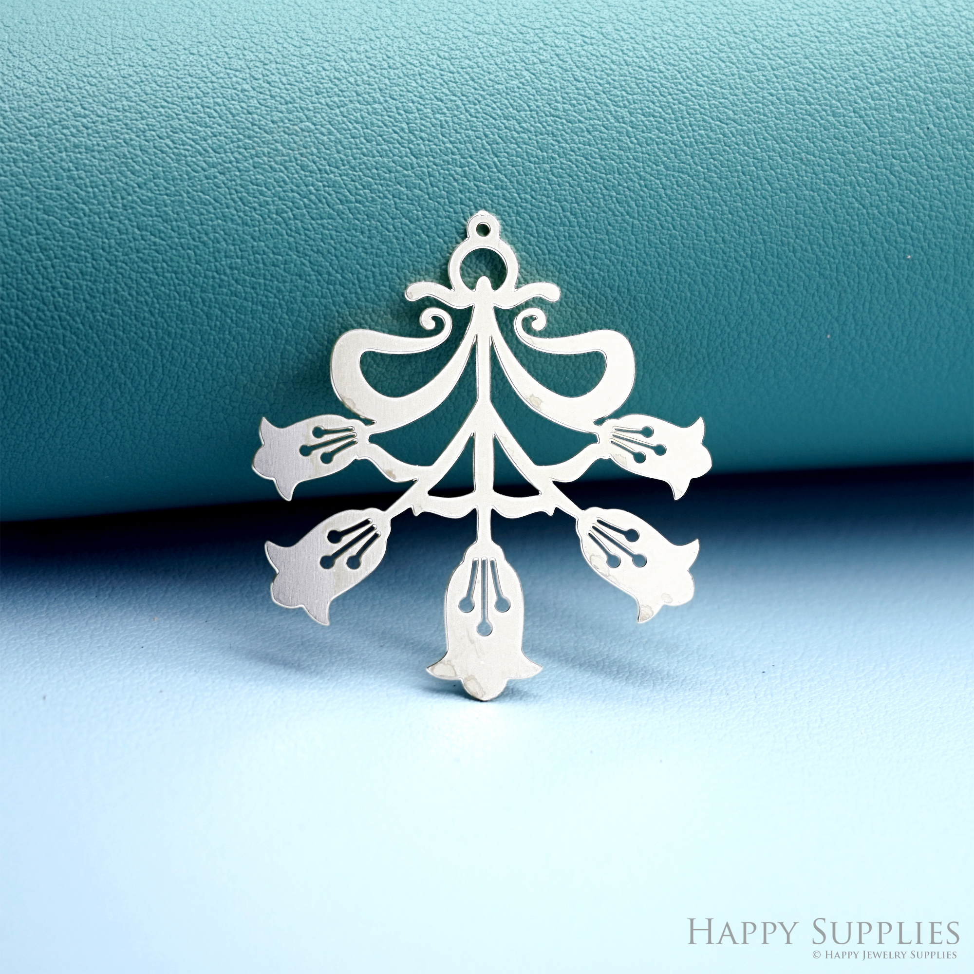 2pcs Stainless Steel Jewelry Charms, Raw Brass Charms, Flower Charms, Earrings Findings, Stainless Steel Silver Jewelry Pendants, Brass Jewelry Findings, Stainless Steel Pendants Jewelry Wholesale (D2958)