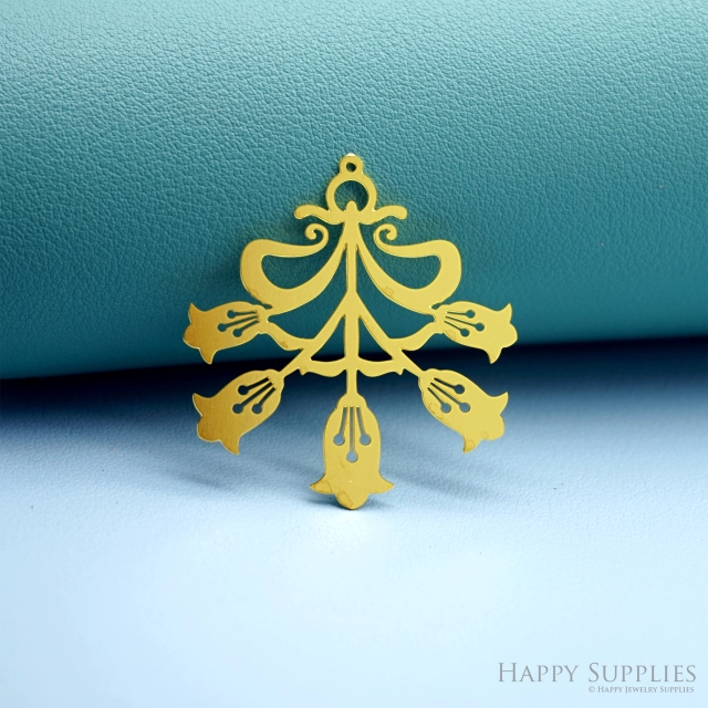 2pcs Stainless Steel Jewelry Charms, Raw Brass Charms, Flower Charms, Earrings Findings, Stainless Steel Silver Jewelry Pendants, Brass Jewelry Findings, Stainless Steel Pendants Jewelry Wholesale (D2958)