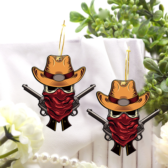 2pcs Handmade Jewelry Making Supplies Beads Cut Wooden skull  Charm For DIY Necklace Earring Brooch (WE308)
