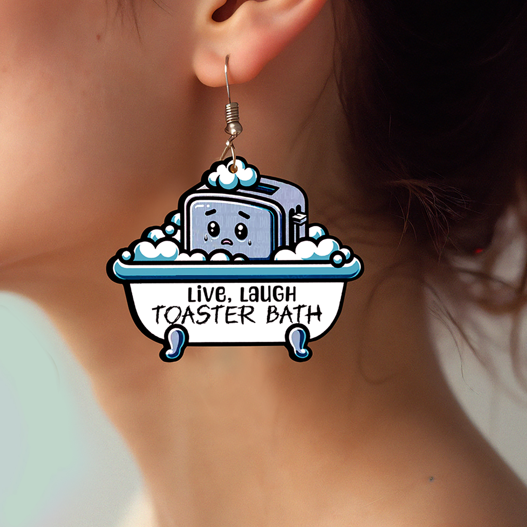 2pcs Handmade Jewelry Making Supplies Beads Cut Wooden Bread bubble maker Charm For DIY Necklace Earring Brooch (WE309)
