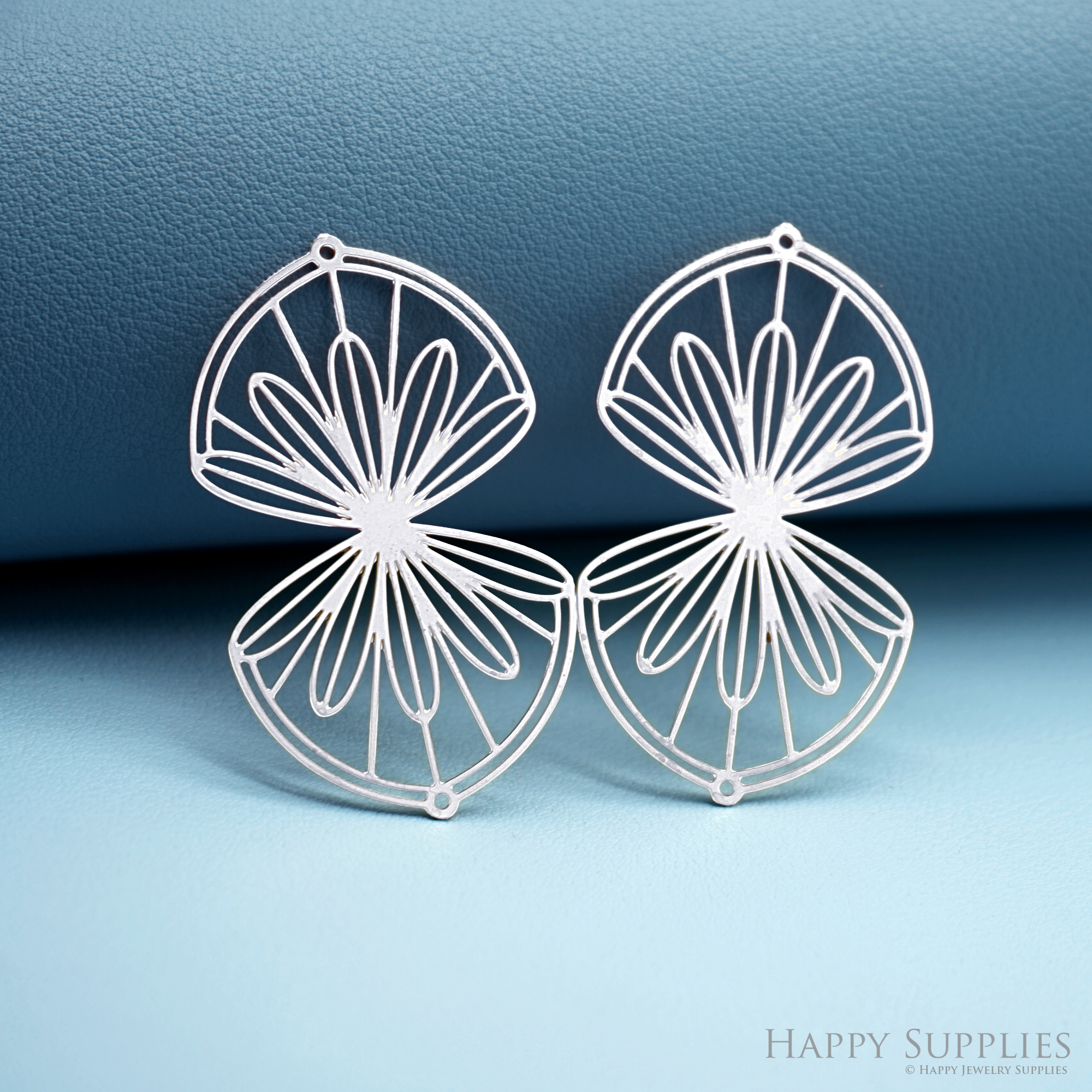 2pcs Stainless Steel Jewelry Charms, Raw Brass Charms, Flower Drop Charms, Earrings Findings, Stainless Steel Silver Jewelry Pendants, Brass Jewelry Findings, Stainless Steel Pendants Jewelry Wholesale (D2957)