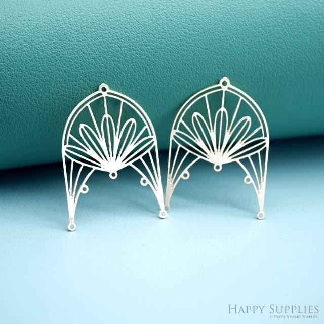 2pcs Stainless Steel Jewelry Charms, Raw Brass Charms, Flower Drop Charms, Earrings Findings, Stainless Steel Silver Jewelry Pendants, Brass Jewelry Findings, Stainless Steel Pendants Jewelry Wholesale (D2956)