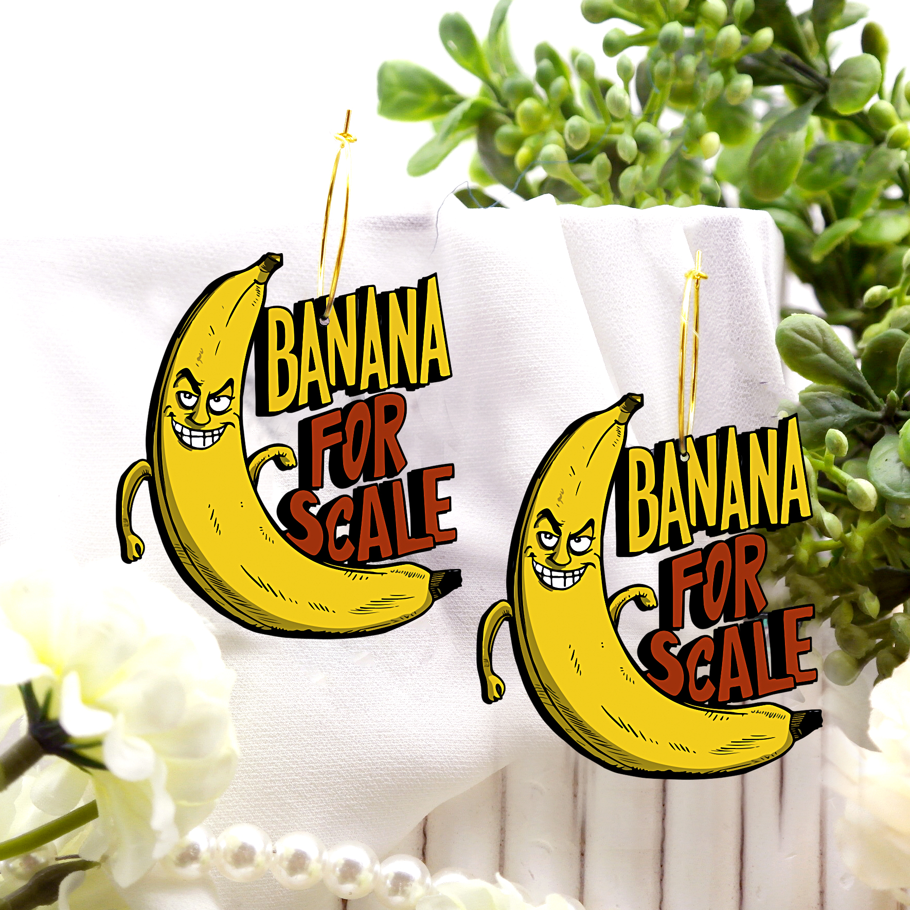 2pcs Handmade Jewelry Making Supplies Beads Cut Wooden Banana Charm For DIY Necklace Earring Brooch (WE315)