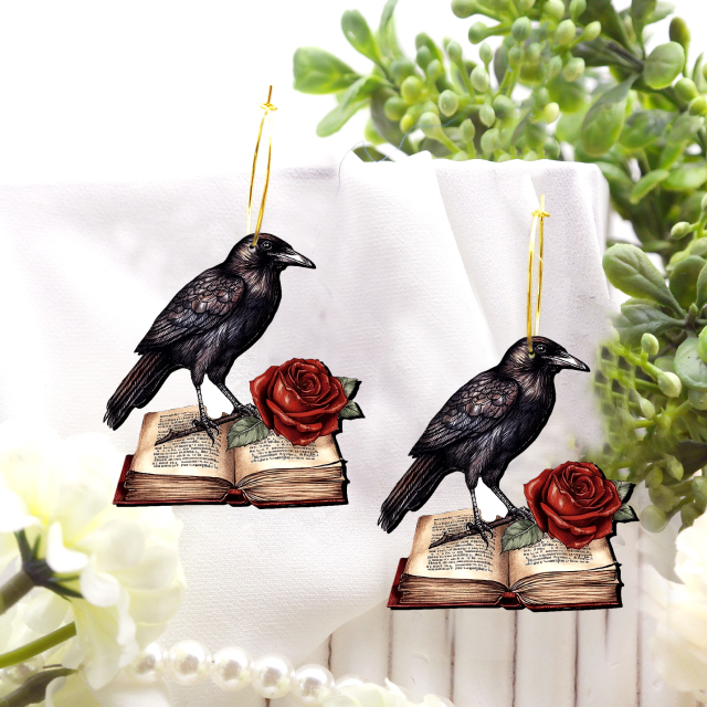 2pcs Handmade Jewelry Making Supplies Beads Cut Wooden Eagle Charm For DIY Necklace Earring Brooch (WE324)