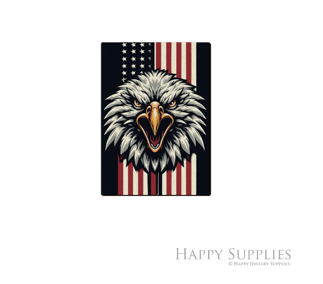 2pcs Handmade Jewelry Making Supplies Beads Cut Wooden Eagle Charm For DIY Necklace Earring Brooch (CW989)