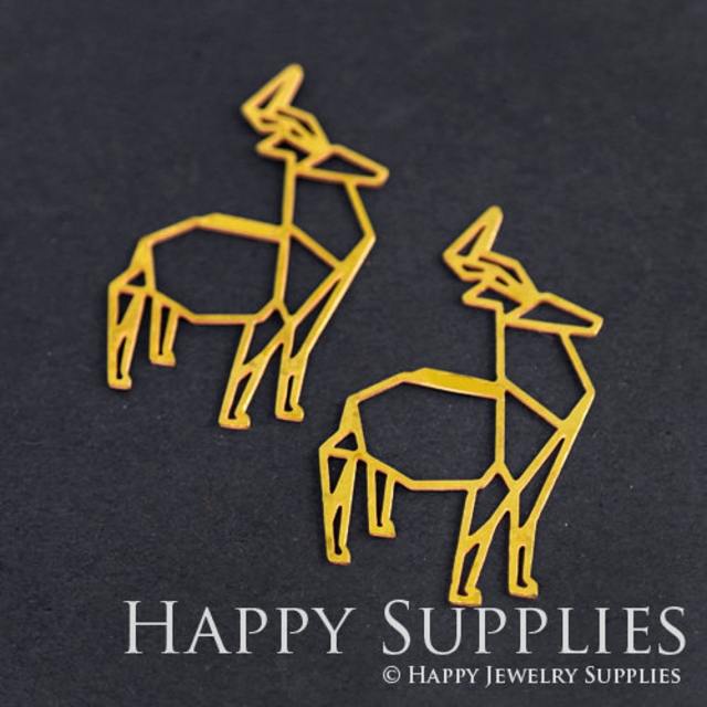 2pcs Brass Jewelry Charms, Sheep Raw Brass Earring Charms, Brass Jewelry Pendants, Raw Brass Jewelry Findings, Brass Pendants Jewelry Wholesale (RD204)