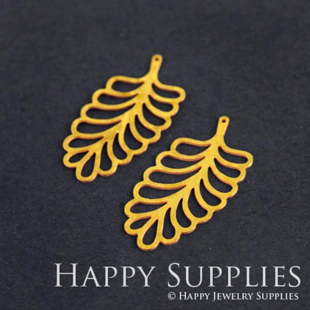 2pcs Brass Jewelry Charms,Leaf Raw Brass Earring Charms, Brass Jewelry Pendants, Raw Brass Jewelry Findings, Brass Pendants Jewelry Wholesale (RD206)