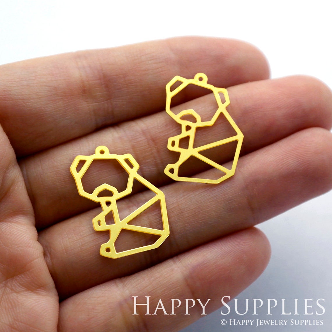 2pcs Brass Jewelry Charms, Koala Raw Brass Earring Charms, Brass Jewelry Pendants, Raw Brass Jewelry Findings, Brass Pendants Jewelry Wholesale (RD211)