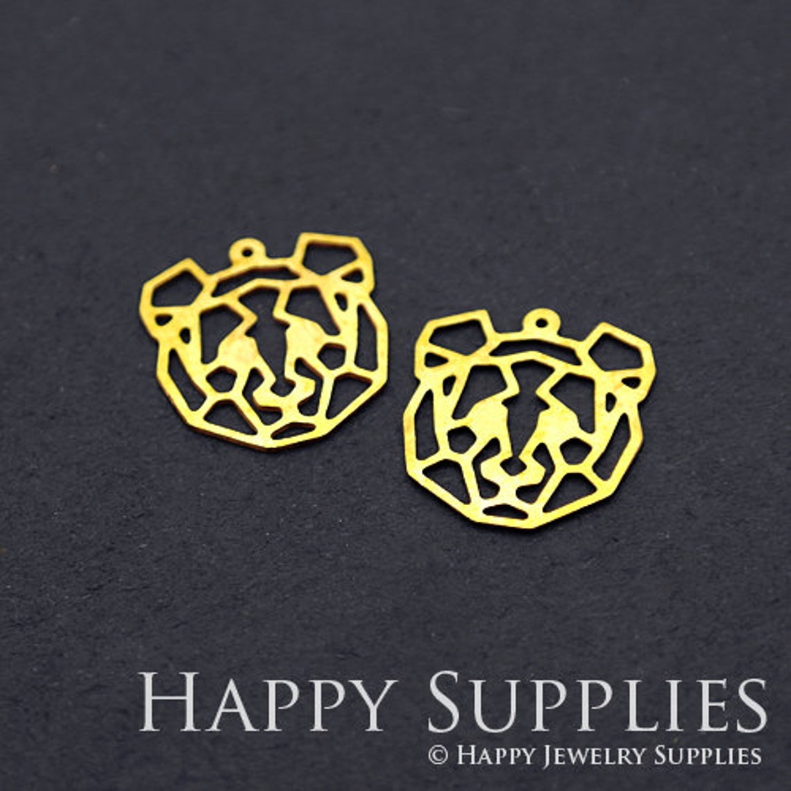 10pcs Brass Jewelry Charms,Black Bear Raw Brass Earring Charms, Brass Jewelry Pendants, Raw Brass Jewelry Findings, Brass Pendants Jewelry Wholesale (RD215)