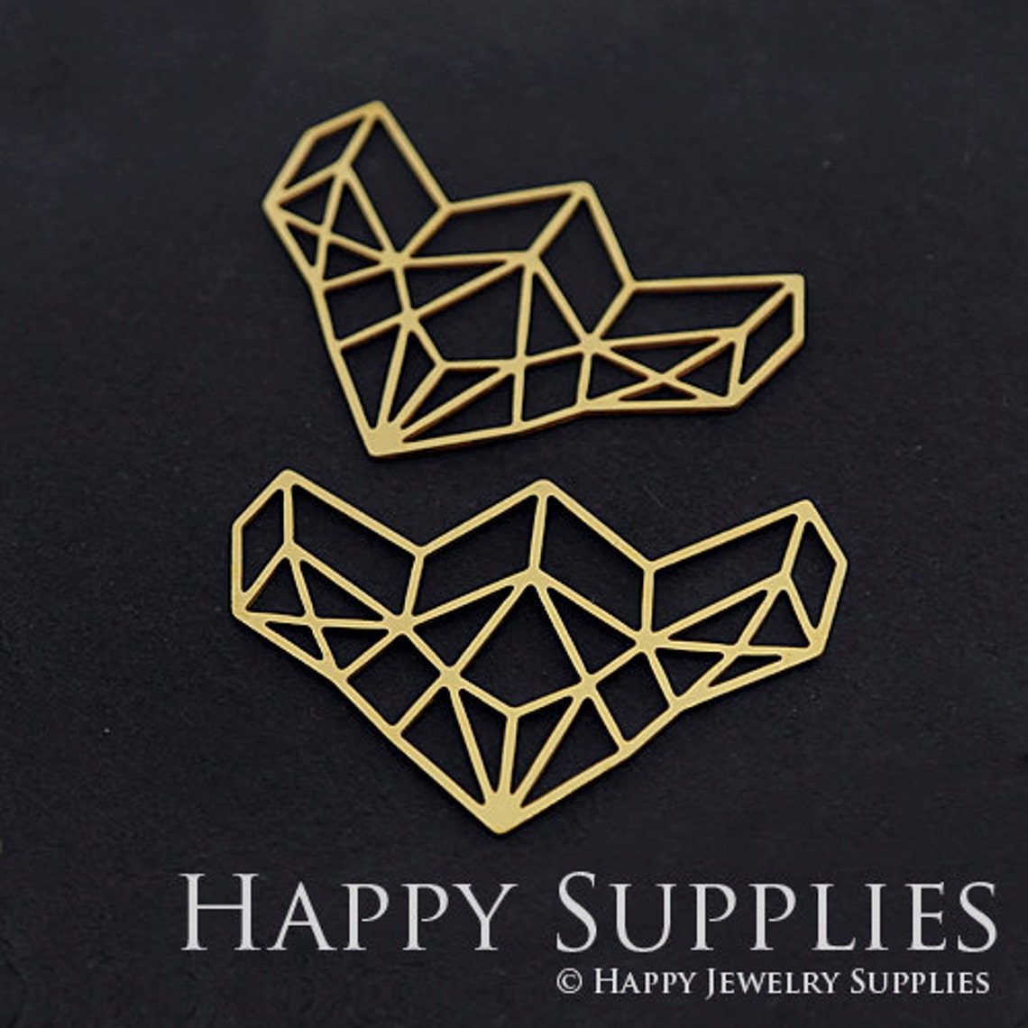 2pcs Brass Jewelry Charms, Geometry Raw Brass Earring Charms, Brass Jewelry Pendants, Raw Brass Jewelry Findings, Brass Pendants Jewelry Wholesale (RD313)