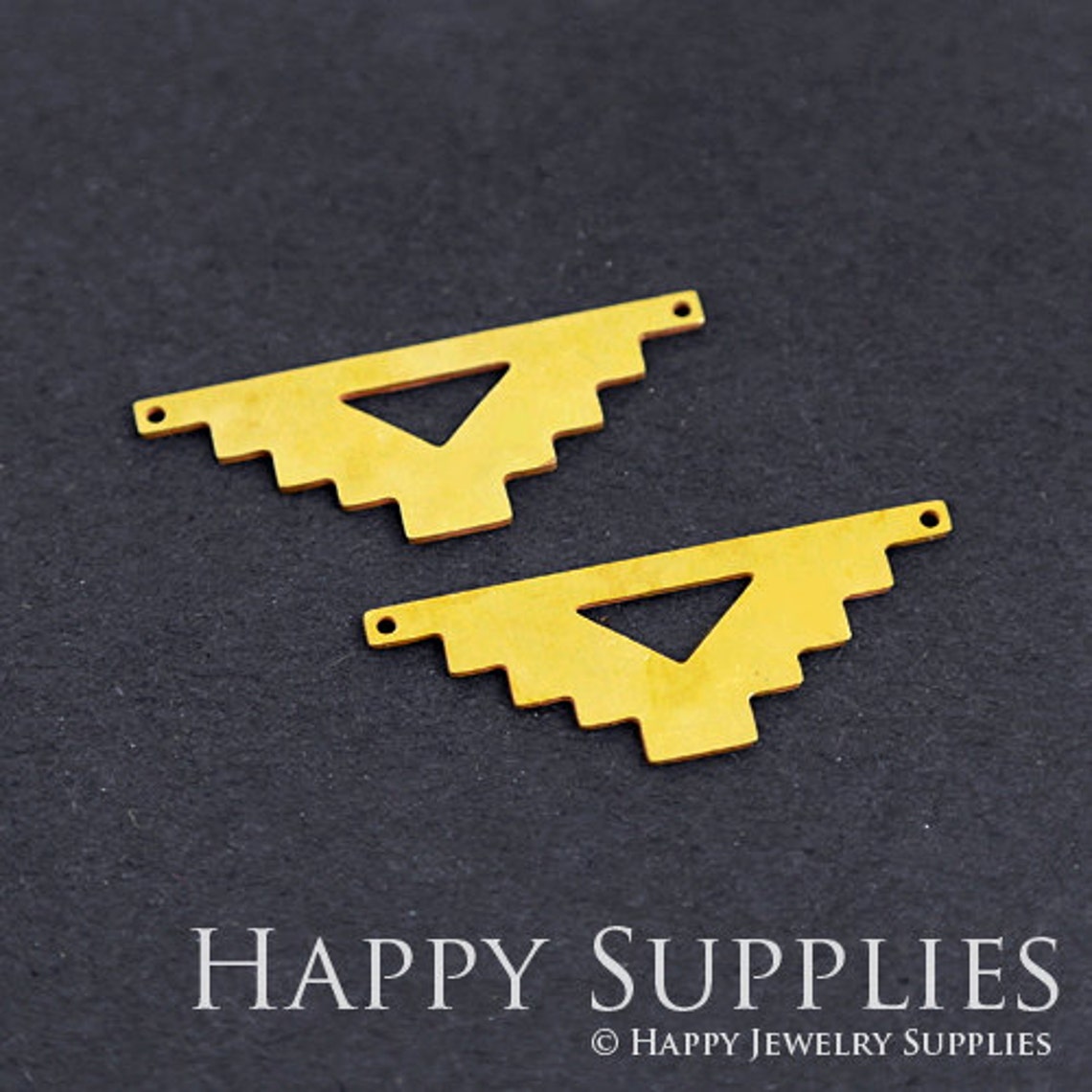 2pcs Brass Jewelry Charms, Geometric Triangle Raw Brass Earring Charms, Brass Jewelry Pendants, Raw Brass Jewelry Findings, Brass Pendants Jewelry Wholesale (RD252)