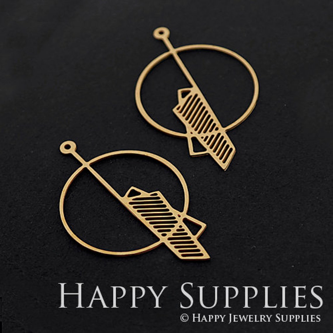 2pcs Brass Jewelry Charms, Round Raw Brass Earring Charms, Brass Jewelry Pendants, Raw Brass Jewelry Findings, Brass Pendants Jewelry Wholesale (RD312)