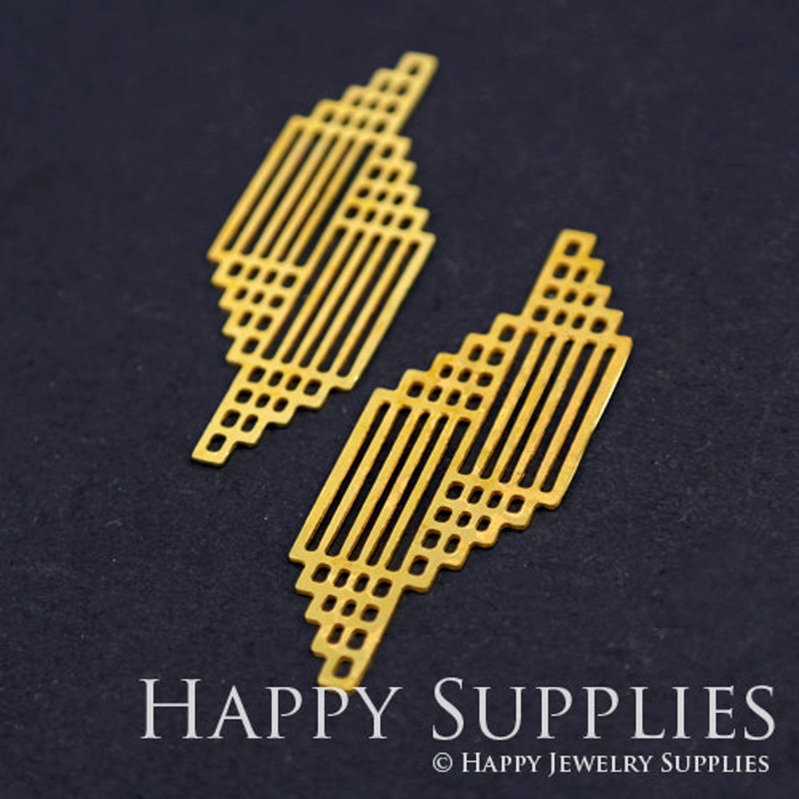 2pcs Brass Jewelry Charms,Geometry Raw Brass Earring Charms, Brass Jewelry Pendants, Raw Brass Jewelry Findings, Brass Pendants Jewelry Wholesale (RD274)