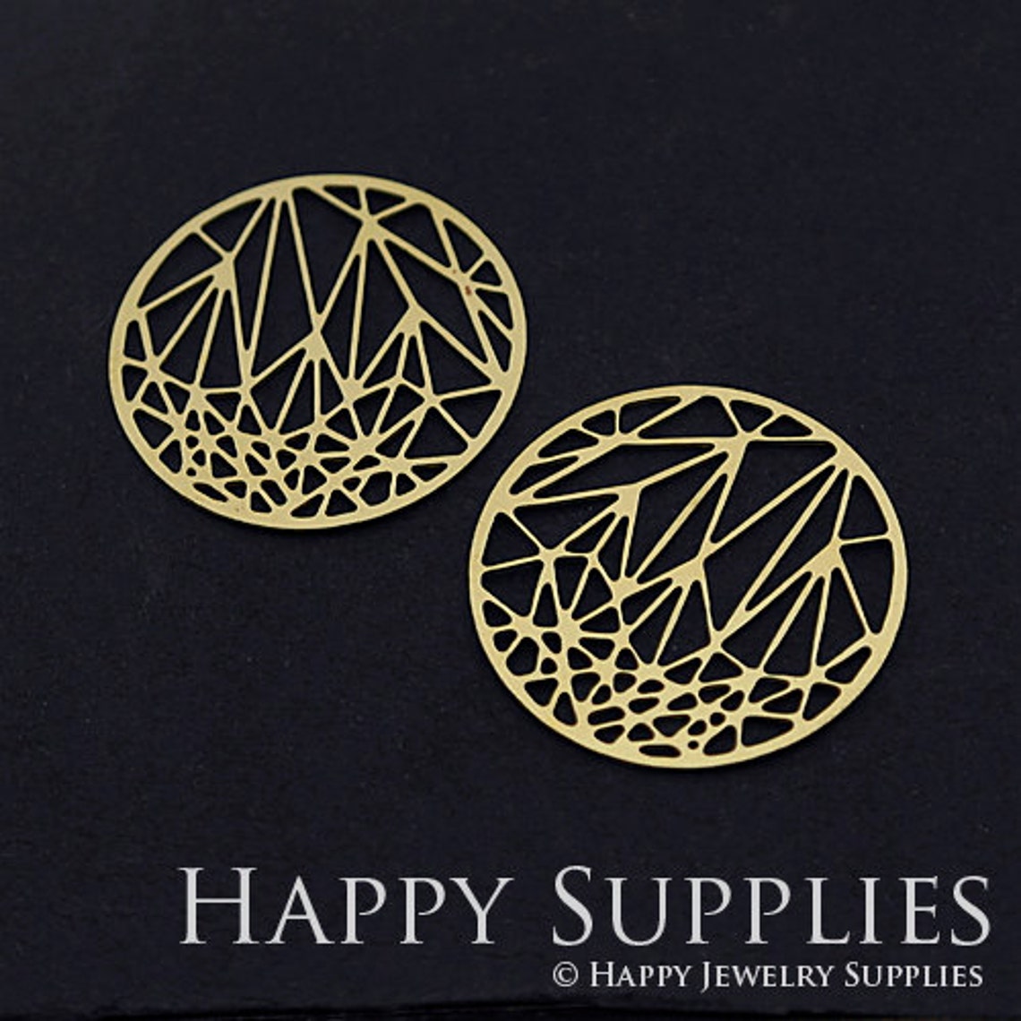 2pcs Brass Jewelry Charms, Round Raw Brass Earring Charms, Brass Jewelry Pendants, Raw Brass Jewelry Findings, Brass Pendants Jewelry Wholesale (RD311)
