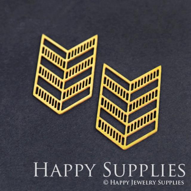 2pcs Brass Jewelry Charms, Arrow Geometry Raw Brass Earring Charms, Brass Jewelry Pendants, Raw Brass Jewelry Findings, Brass Pendants Jewelry Wholesale (RD253)