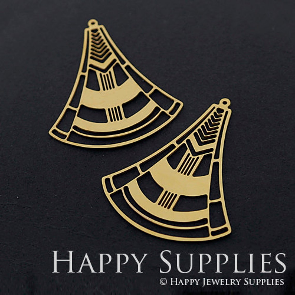 2pcs Brass Jewelry Charms, Tribal Pattern Geometry Raw Brass Earring Charms, Brass Jewelry Pendants, Raw Brass Jewelry Findings, Brass Pendants Jewelry Wholesale (RD307)