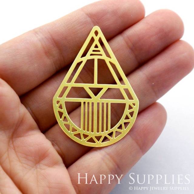 2pcs Brass Jewelry Charms, Cone Raw Brass Earring Charms, Brass Jewelry Pendants, Raw Brass Jewelry Findings, Brass Pendants Jewelry Wholesale (RD302)