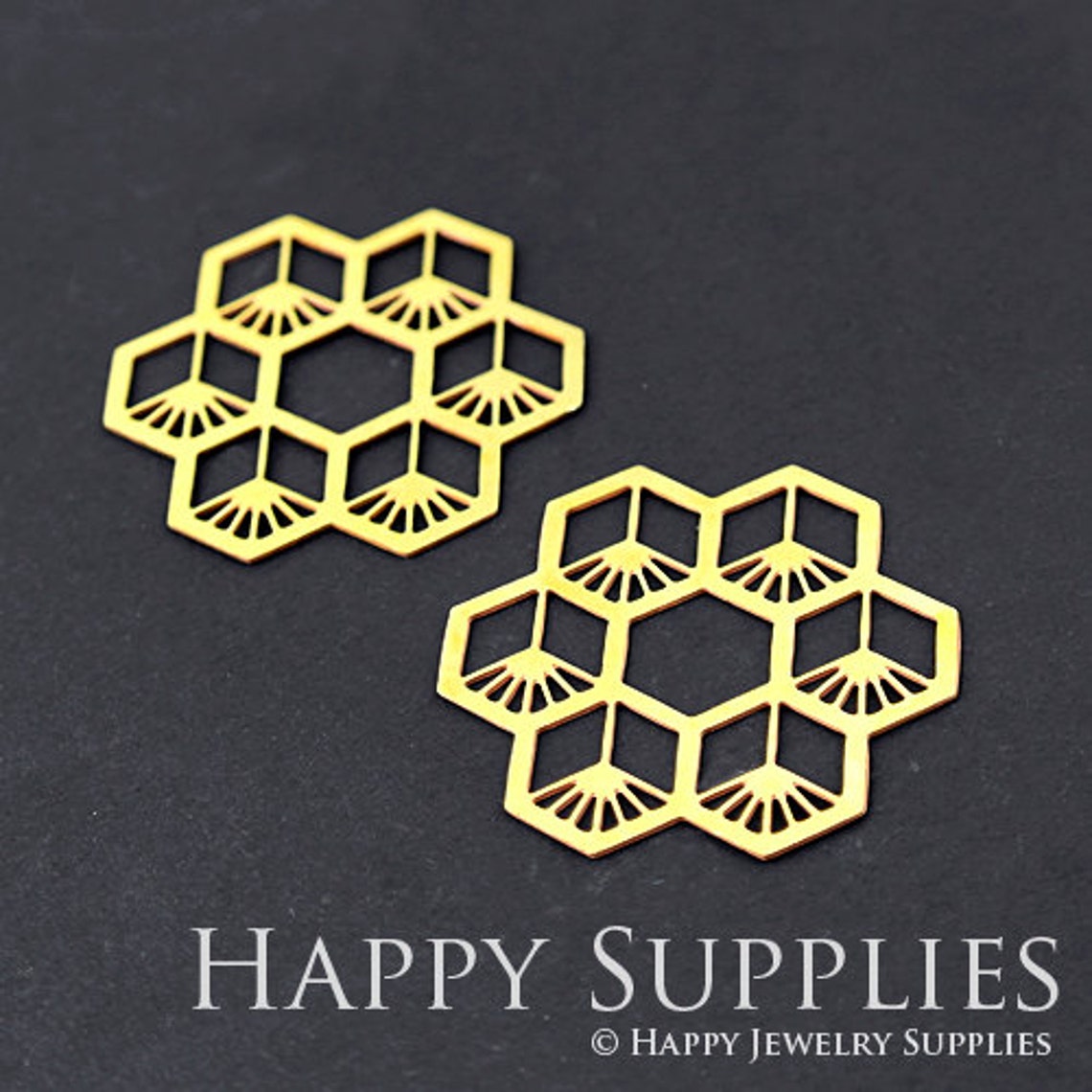2pcs Brass Jewelry Charms, Flower Geometry Raw Brass Earring Charms, Brass Jewelry Pendants, Raw Brass Jewelry Findings, Brass Pendants Jewelry Wholesale (RD234)