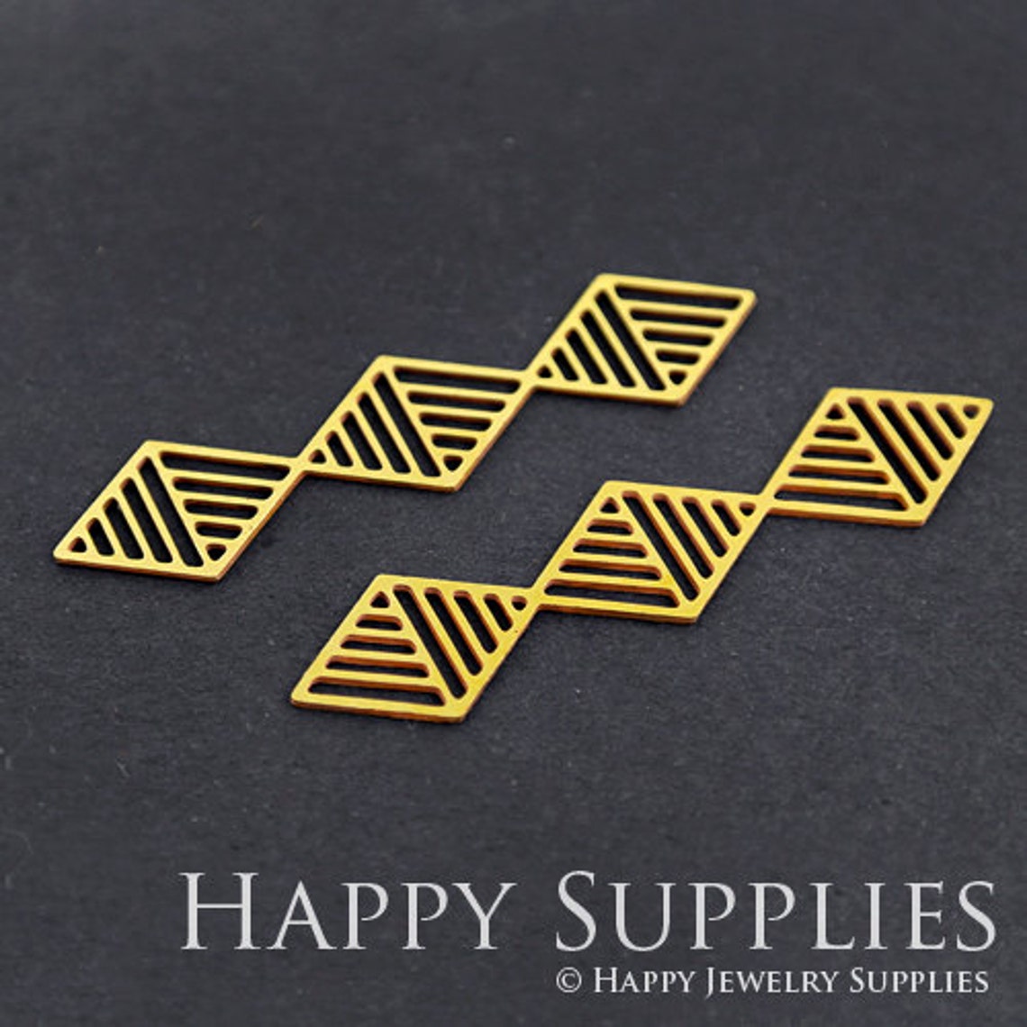 2pcs Brass Jewelry Charms, Geometry Raw Brass Earring Charms, Brass Jewelry Pendants, Raw Brass Jewelry Findings, Brass Pendants Jewelry Wholesale (RD250)