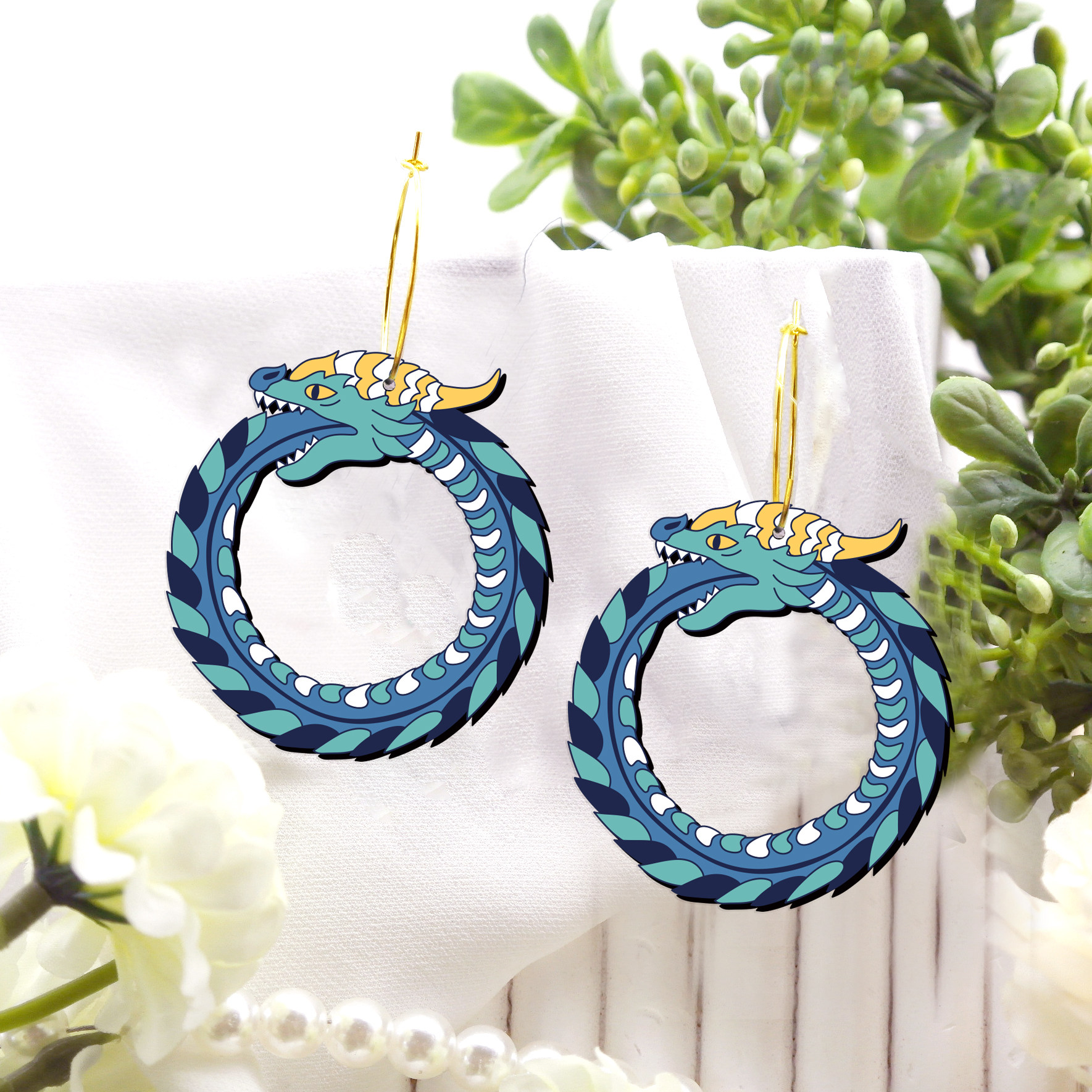 2pcs Handmade Jewelry Making Supplies Beads Cut Wooden loong Charm For DIY Necklace Earring Brooch (WE372)
